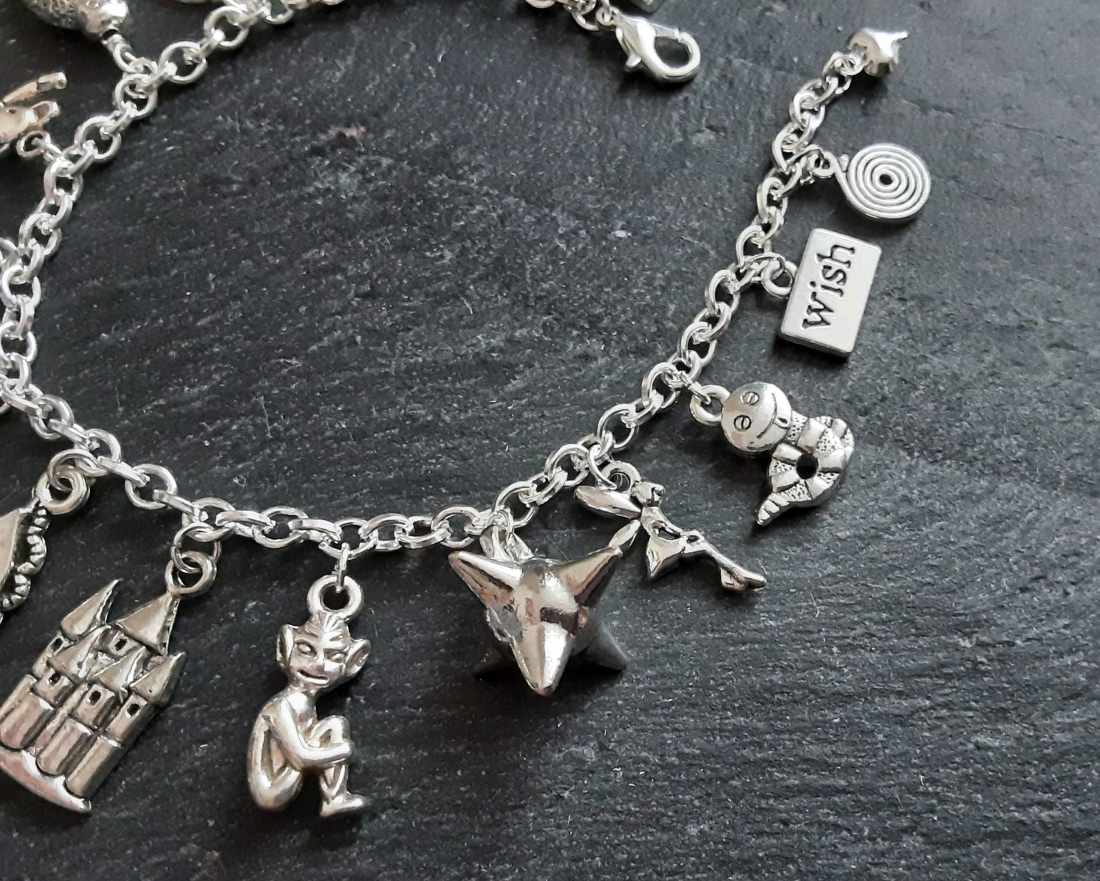 Labyrinth Charm The Labyrinth Movie Theme Silver Plated Charm Bracelet Jim Henson's ...