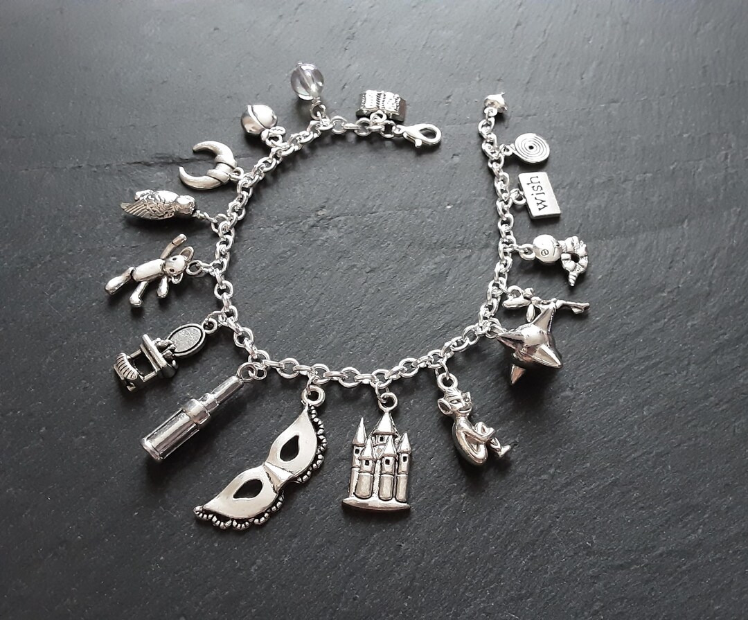 Labyrinth Charm The Labyrinth Movie Theme Silver Plated Charm Bracelet Jim Henson's ...