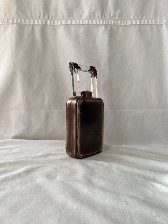 Rodo statement mini suitcase shaped Perspex top h… - image 3