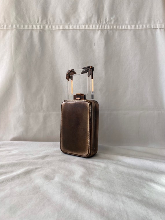 Rodo statement mini suitcase shaped Perspex top h… - image 2