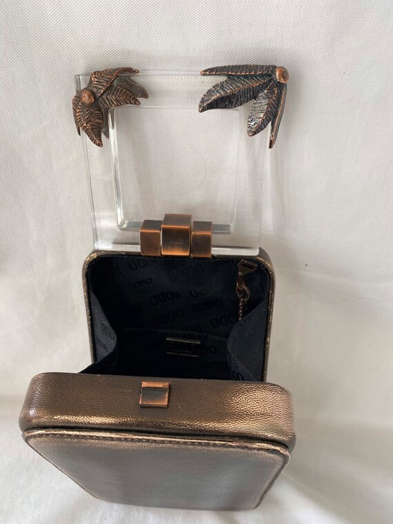 Rodo statement mini suitcase shaped Perspex top h… - image 6