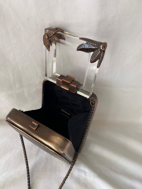 Rodo statement mini suitcase shaped Perspex top h… - image 7