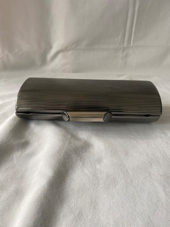 Vintage 80’s/90’s Rodo dark pewter metal clutch &… - image 6