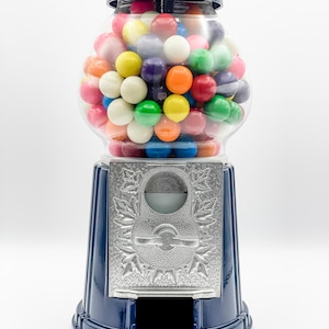Navy Blue Gumball Machine with Optional Stand - Classic Elegance for Any Space | Fast Shipping