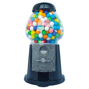 Sleek Black Gumball Machine with Optional Stand - Modern Twist on Classic Décor | Fast Shipping
