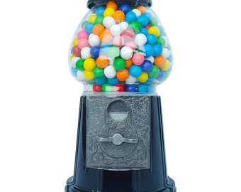 Sleek Black Gumball Machine with Optional Stand - Modern Twist on Classic Décor | Fast Shipping