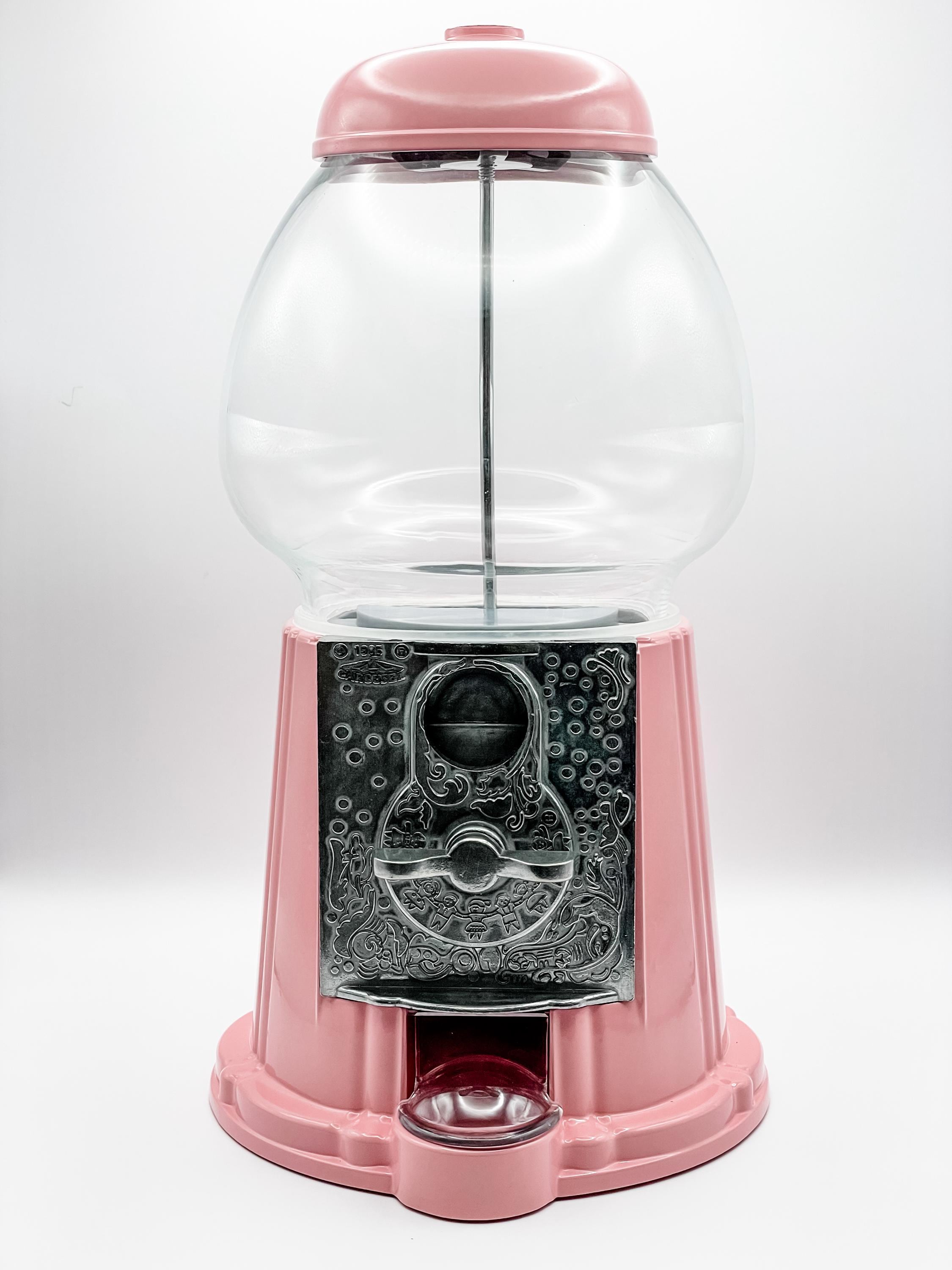 Bubblegum Pink Gumball Machine: Retro Candy Dispenser, Coin-free Option ...