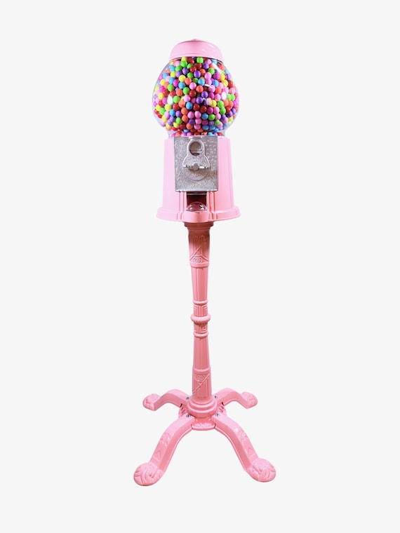バブルガムピンクのガムボールマシン:レトロなキャンディ バブルガムピンクのガムボールマシン:レトロなキャンディ