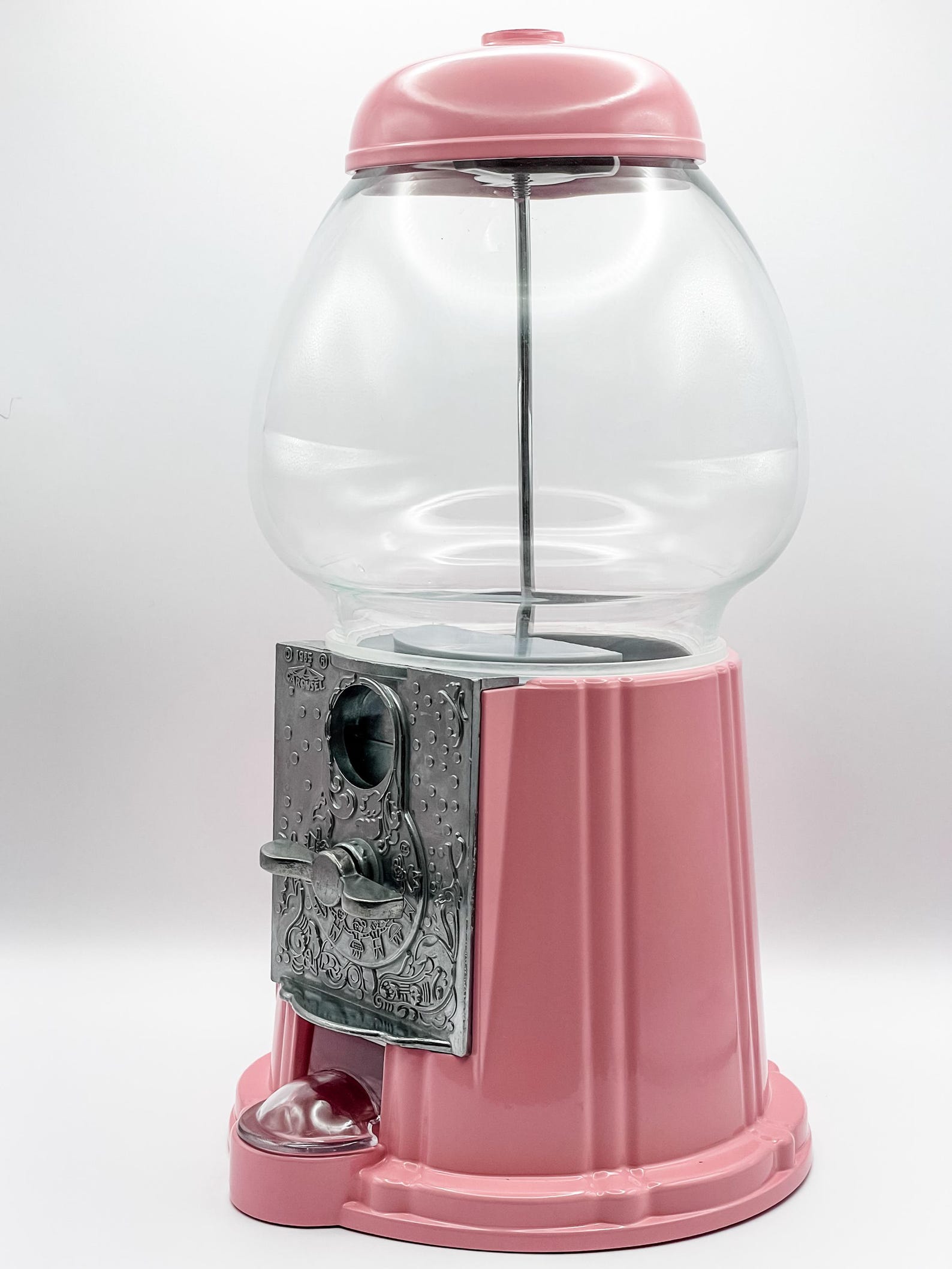 Pinkberry Machine Bubblegum Pink Gumball Machine: Retro Candy Dispenser, Coin-free Option ...