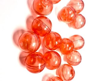 Rode lege verkoopcapsules van 15 mm: miniverrassingsspeelgoed, verpakking van 50 inch
