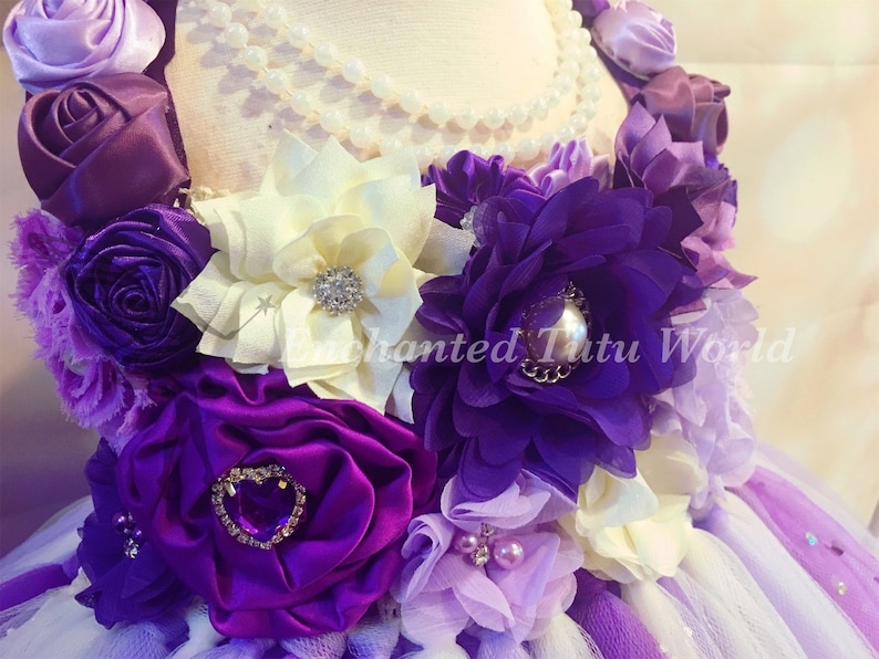 Purple flower girl tutu dress,flower tutu dress,lavender tutu dress,ivory tutu dress,ombr\u00e9 flower dress,flower girl tutu dress,plum tutu