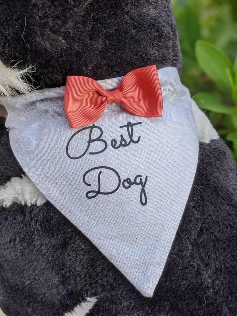 Personalized Dog Bandana Dood Of Honor Bandana Wedding Bandana