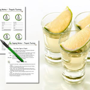 Folha de pontuação para degustação de tequila, download instantâneo, festa de degustação de tequila, folha de classificação de tequila para impressão, degustação de tequila às cegas com amigos
