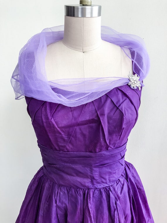 Vintage Purple Cocktail Dress - No Designer Label