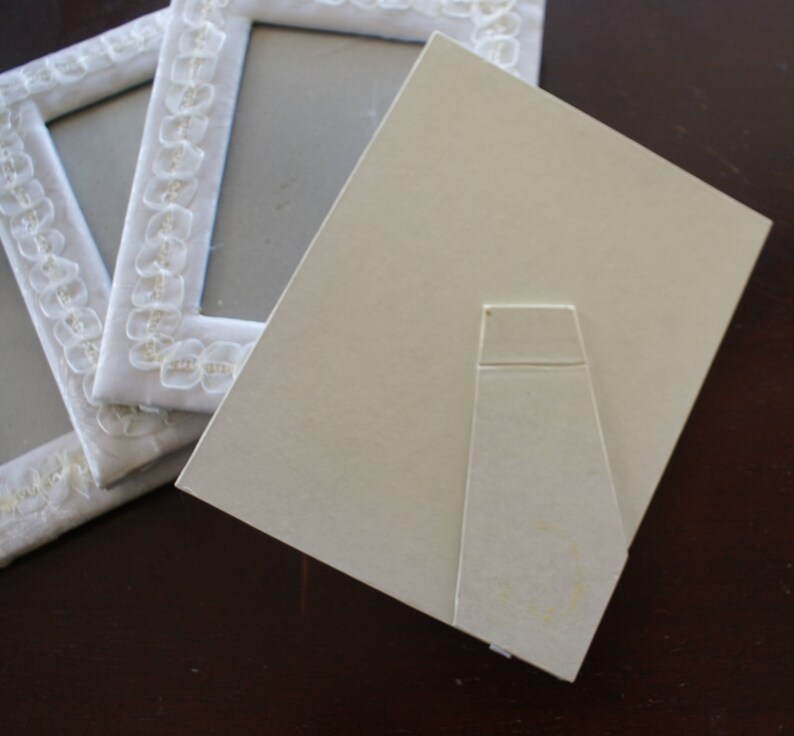 vintage frames 3.5 x 5 picture frame Wedding frames 4 satin frames white wedding frames