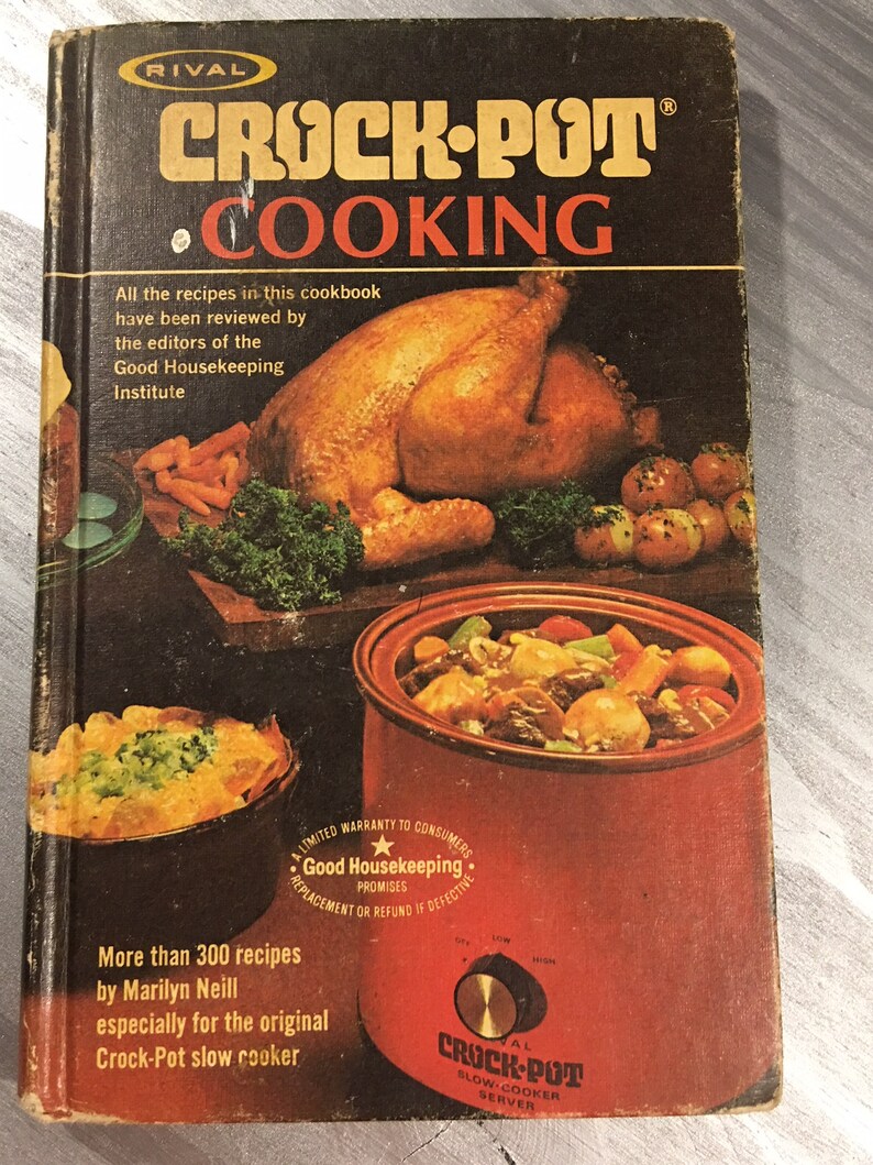 1975 Rival Crockpot Cookbook Hardcover - 