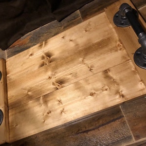 Rustic Industrial Pipe Tray - Etsy