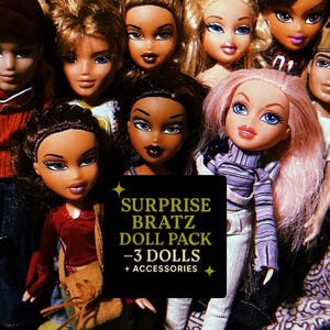 Surprise Bratz Doll Pack - 3 Fully Dressed Dolls + Random Accessories