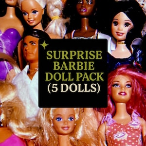 Surprise Mattel Barbie Doll Bundle: 5 Dolls