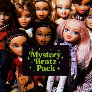 Mystery Bratz Doll Pack – 1 Fully Dressed Doll + Surprise Y2K Accessories - Nostalgia Gift