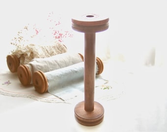 ヴィンテージフランス製木製糸巻き4個セット：工業用ボビン - Etsy 日本