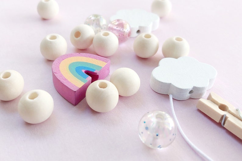 Kids Party Favor DIY Bracelet Kit Girls Birthday Rainbow Etsy