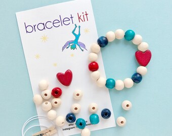 Heart bracelet kit Valentine Day Party Favors DIY Bracelets for kids Valentines party activities Valentine gift children’s Valentines