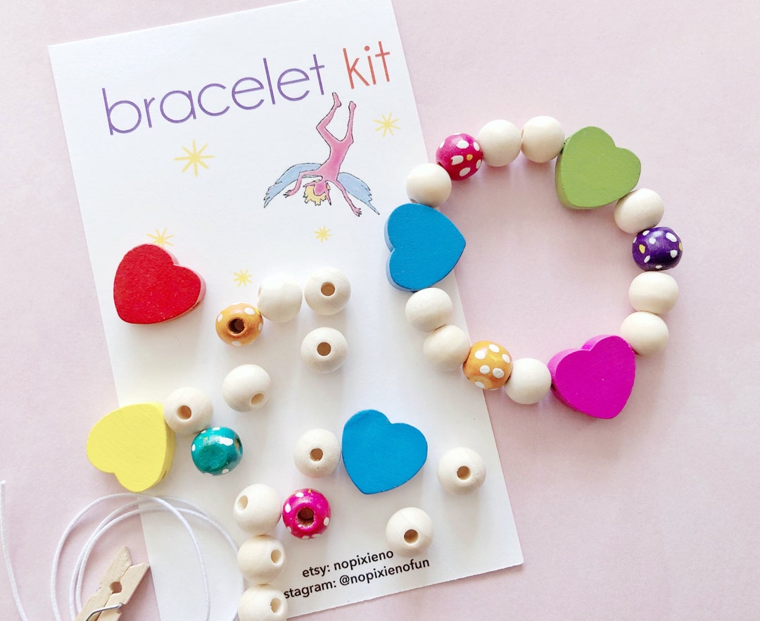Party Favor Bracelet Kit Rainbow Birthday Party Favors DIY Bracelets