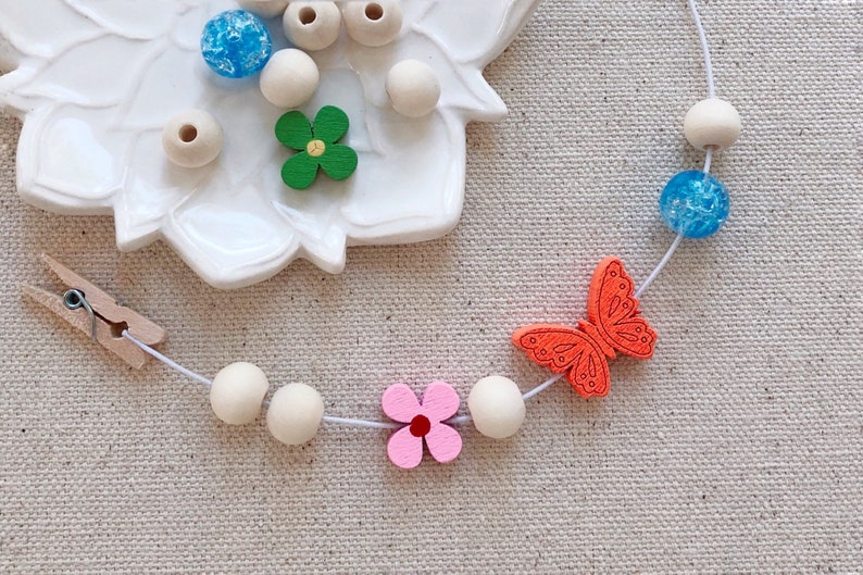 Kids Party Favor DIY Bracelet Kit Girls Birthday Butterfly Etsy