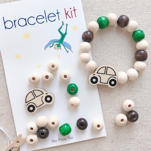 Birthday Party Favors DIY bracelet kits car theme birthday party kids boys car jewelry car goodie bags