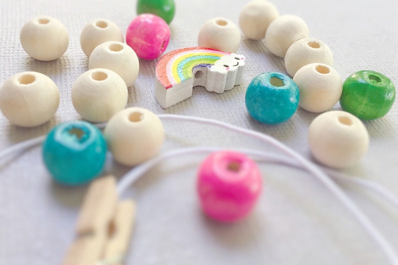 Kids Party Favor DIY Bracelet Kit Girls Birthday Rainbow Etsy