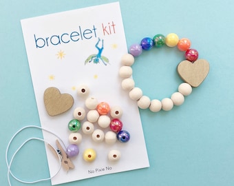 Rainbow Party Favors DIY Bracelets for kids girls birthday party rainbow jewelry rainbow bracelet rainbow birthday party kids pride party