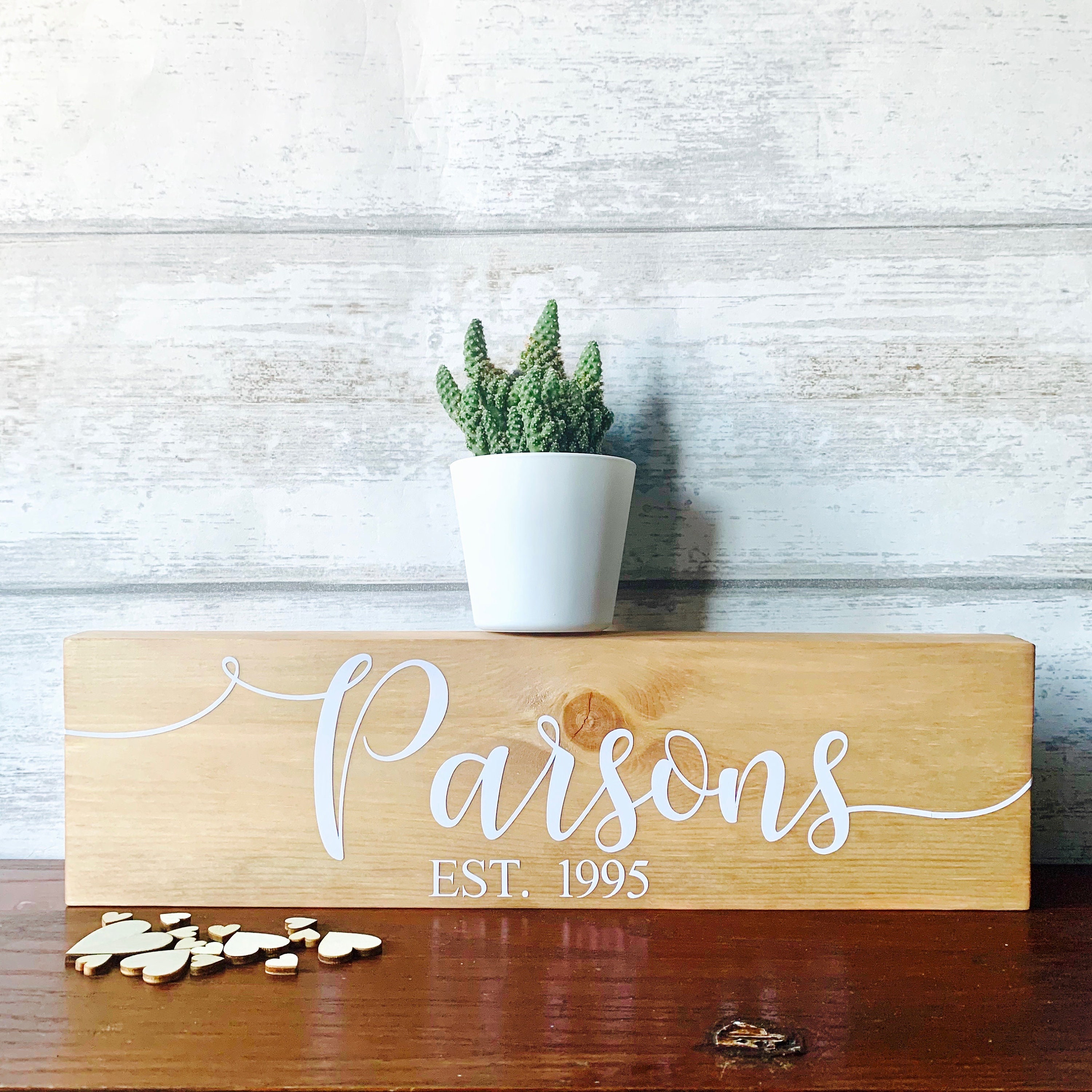 Last Name Plaque Wooden Plaque Family Name Sign Home Etsy