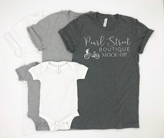 Family Set Bella Canvas Set Mockup Basic Plain Family Set Bella Canvas Set Mockup Basic Plain