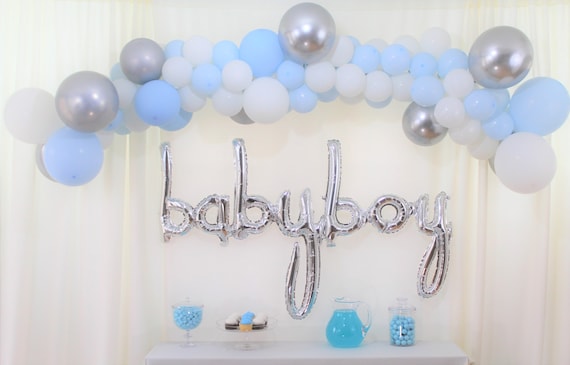64 PIECE BABY SHOWER BALLOON ARCH KIT BOY GIRL PARTY DECORATION CELEBRATION