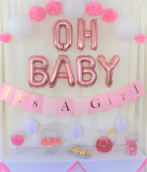 pink baby shower favours