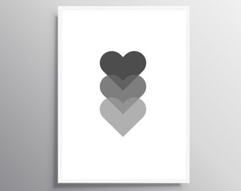 heart wall art etsy