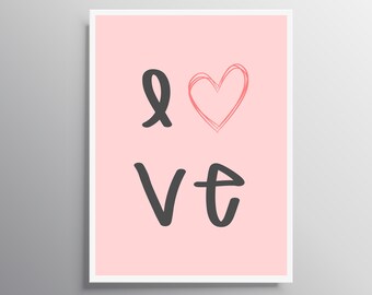 heart wall art etsy