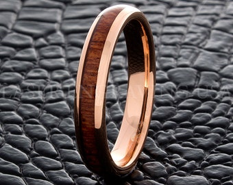 gold and wood ring