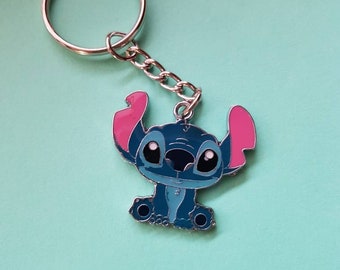 Key Fob Chain Holder Wrist Lanyard Strap Disney Stitch Ohana Hawaii Love Aloha H