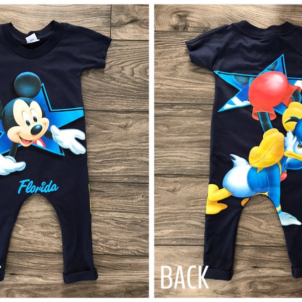 Mickey Mouse Donald Duck Romper 2T-3T