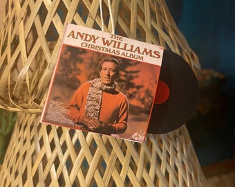 Classic Christmas Tree Ornament Mini Record Album Andy Williams