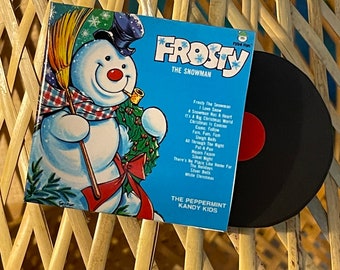 Classic Christmas Tree Ornament Mini Record Album Frosty The Snowman