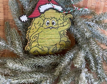 Wooden Sigmund The Sea Monster Santa Claus Christmas Ornament