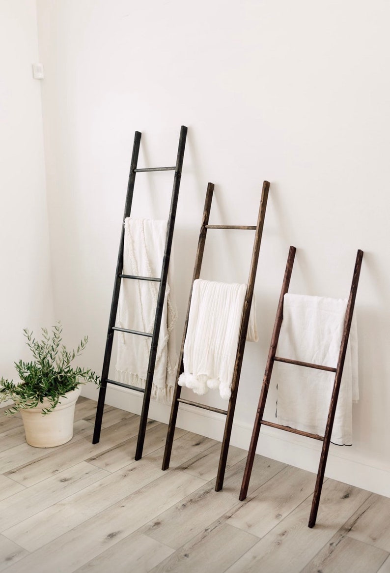 5 Foot Modern Blanket Ladder Blanket Ladder Towel Ladder Etsy
