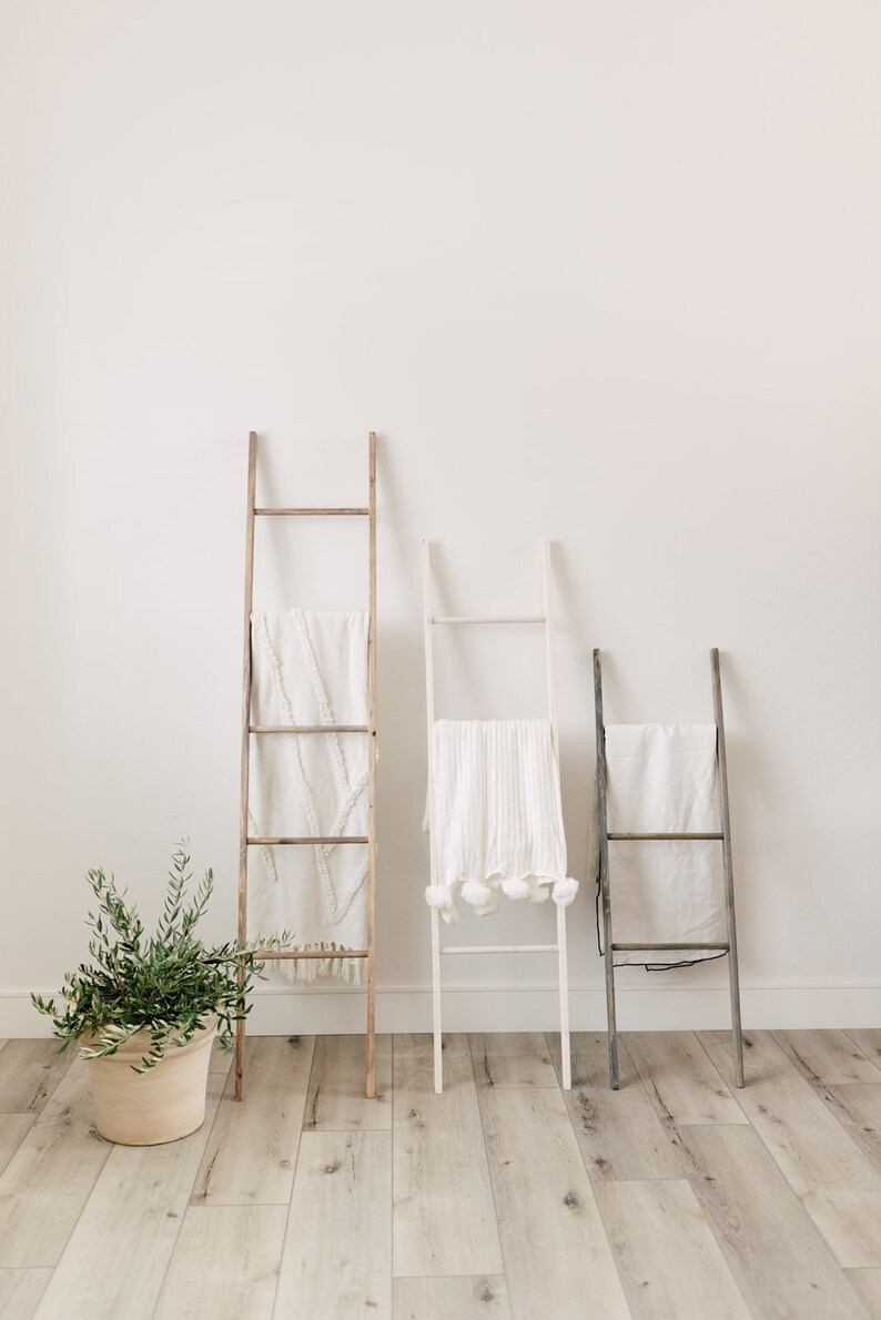 5 Foot Modern Blanket Ladder Blanket Ladder Towel Ladder Etsy