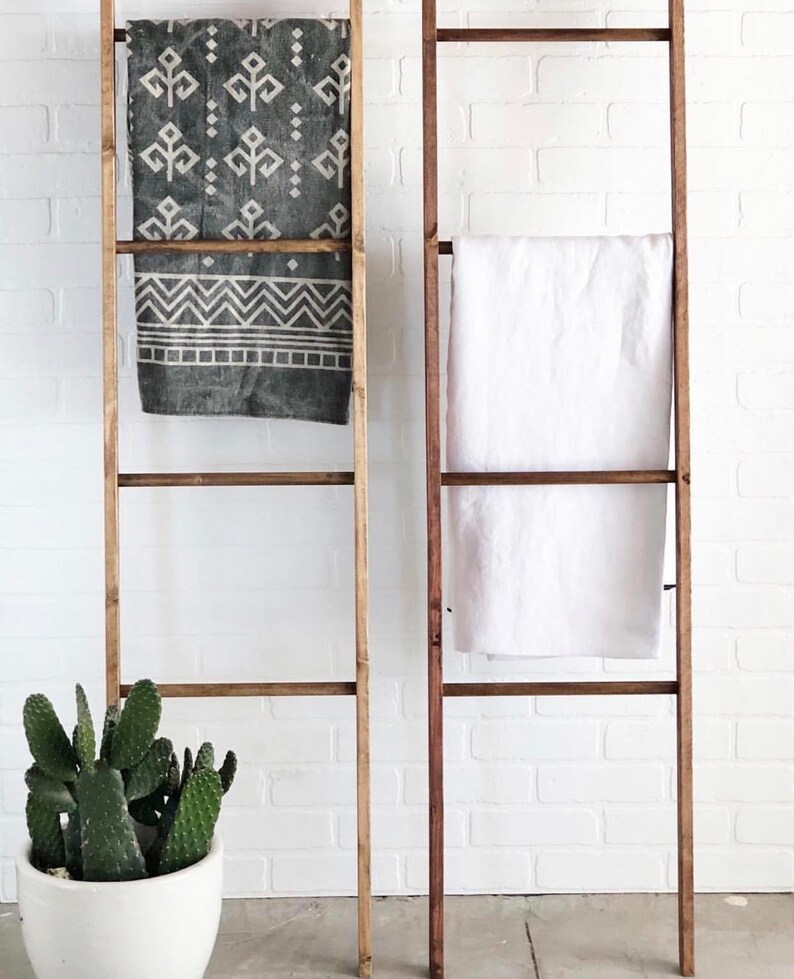 5 Foot Rustic Blanket Ladder Blanket Ladder Towel Ladder Etsy