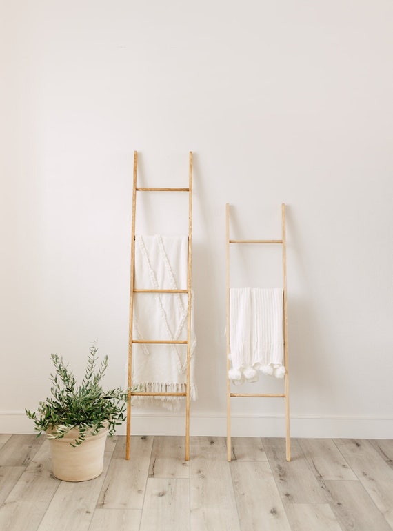 5 Foot Modern Blanket Ladder Blanket Ladder Towel Ladder Decorative Ladder Baby Shower Gift Wood Ladder Gift for Her Gift for Mom Etsy