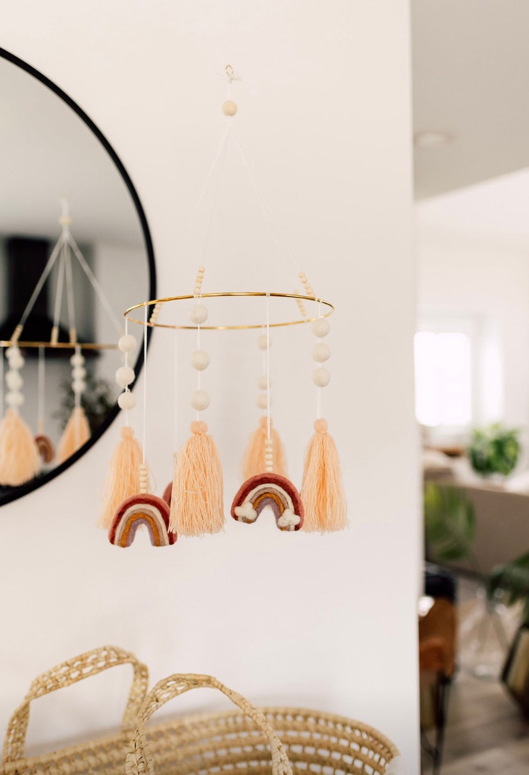 Baby Mobile, Rainbow Baby Mobile, Baby Gift, Nursery Decor, Baby