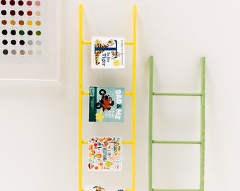 Colorful, 5 Foot Blanket Ladder, Kids Room, Nursery Decor, Baby Shower, Baby Gift, Modern Decor, Blanket Ladder, Towel Ladder, Wall Decor